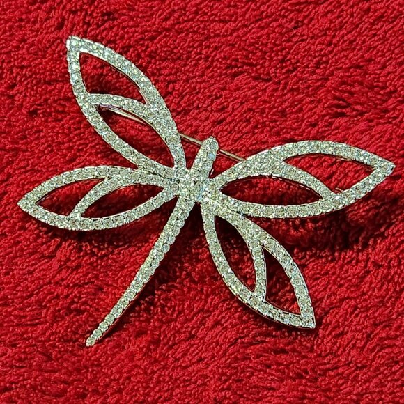Swarovski Crystal DRAGONFLY Brooch Pin - Picture 14 of 15